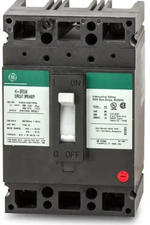 While Supplies Last ABB / General Electric THED124015WL - 15A 2 Pole Molded Case Circuit Breaker