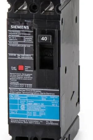 Brand New Siemens ED42B040L - 40A 2 Pole Molded Case Circuit Breaker