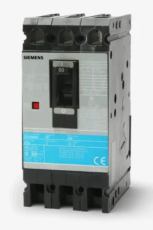 Certified Siemens ED23B050L - 50A 3 Pole Molded Case Circuit Breaker