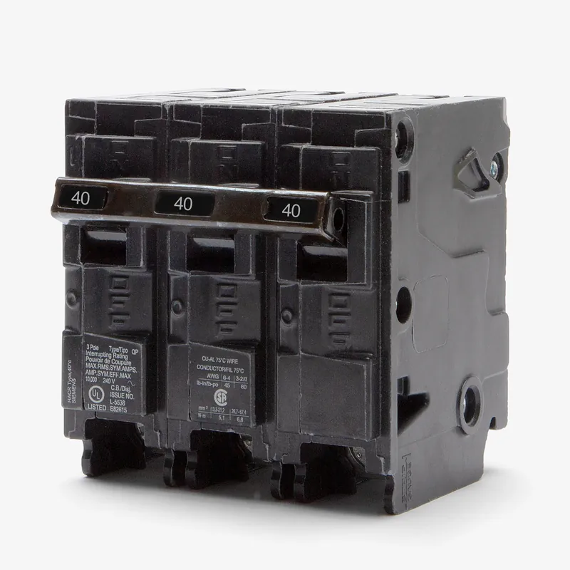 Latest Siemens Q340H - 40A 3 Pole Miniature Circuit Breaker