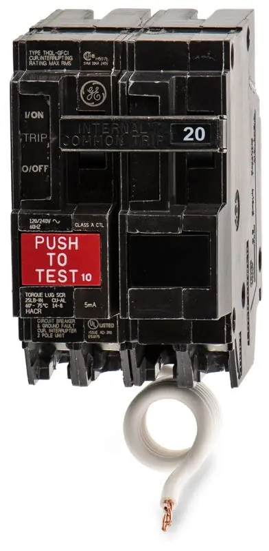 Fan Favorite ABB / General Electric THQL2120GF1 - 20A GFCI Miniature Circuit Breaker