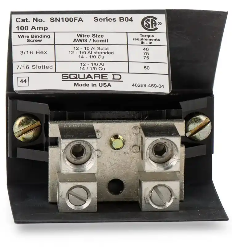 Premium Square D SN100FA Neutral Assembly