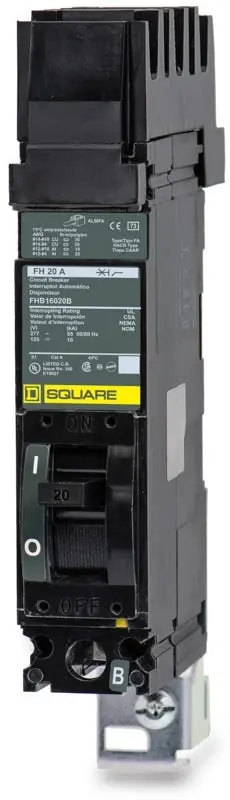Best Seller Square D FHB16020B - 20A 1 Pole Molded Case Circuit Breaker