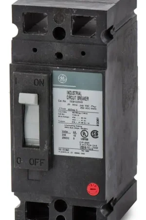 ABB / General Electric TEB122020WL - 20A 2 Pole Molded Case Circuit Breaker Certified