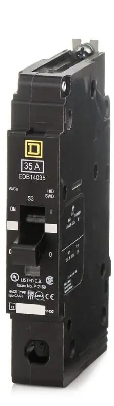 Professional Grade Schneider Electric EDB14035 - 35A 1 Pole Miniature Circuit Breaker