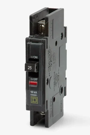 Buy Online Square D QOU125 - 25A 1 Pole Miniature Circuit Breaker