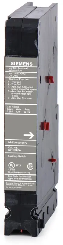 Don't Miss Out Siemens S01ED62A Shunt Trip