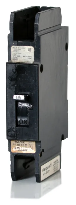 Clearance Eaton / Cutler-Hammer GHC1015-R - 15A 1 Pole Molded Case Circuit Breaker