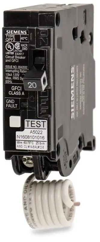 Top Rated Siemens QF120A - 20A GFCI Miniature Circuit Breaker