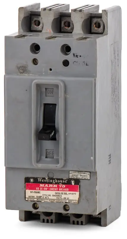 Next Day Delivery Eaton / Cutler-Hammer HF3070 - 70A 3 Pole Molded Case Circuit Breaker