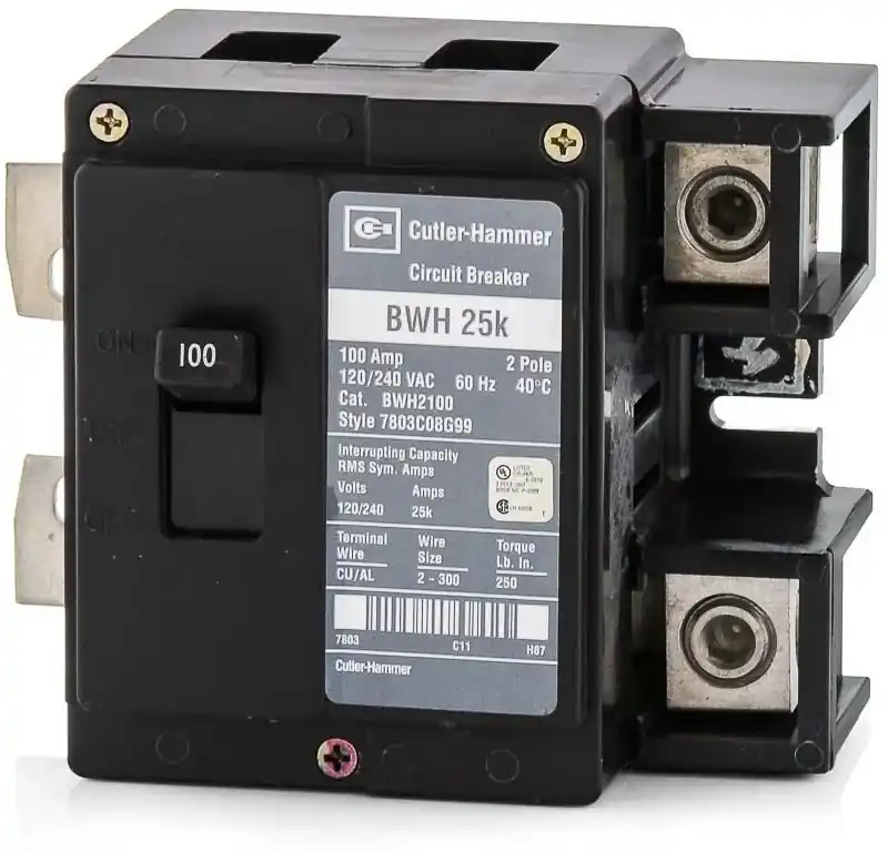 Markdown Eaton / Cutler-Hammer BWH2100 - 100A 2 Pole Molded Case Circuit Breaker