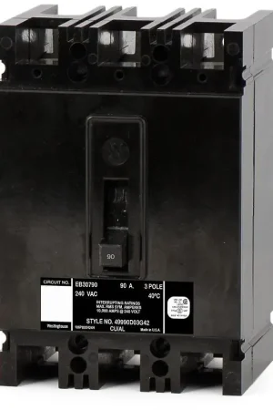 Eaton / Westinghouse EB3090 - 90A 3 Pole Molded Case Circuit Breaker Luxury