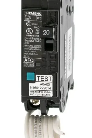 Siemens QA120AF - 20A AFCI Miniature Circuit Breaker Save Now