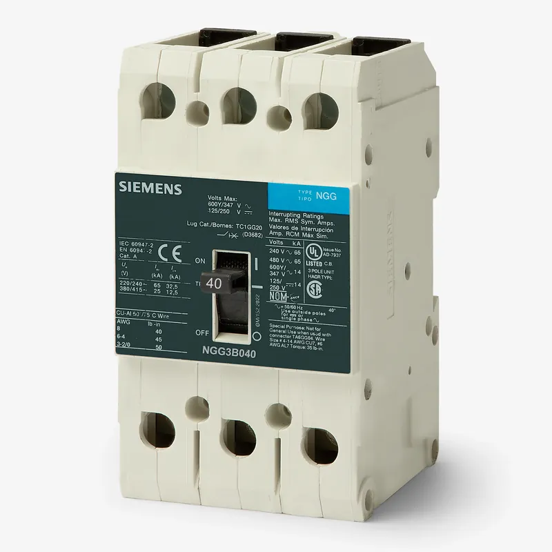 Best Choice Siemens NGG3B040L - 40A 3 Pole Molded Case Circuit Breaker