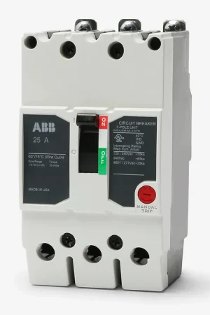 ABB / General Electric TEYD3025B - 25A 3 Pole Miniature Circuit Breaker Direct From Factory