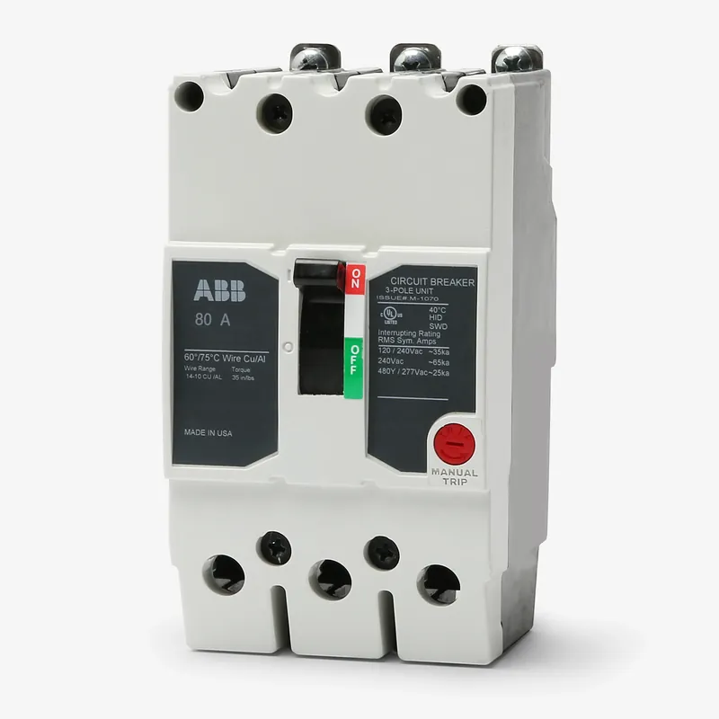 Cheap ABB / General Electric TEYD3080B - 80A 3 Pole Miniature Circuit Breaker