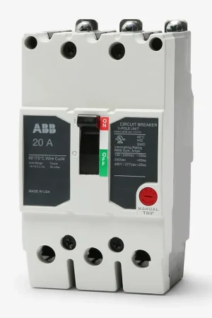 ABB / General Electric TEYH3020B - 20A 3 Pole Miniature Circuit Breaker Special Discount