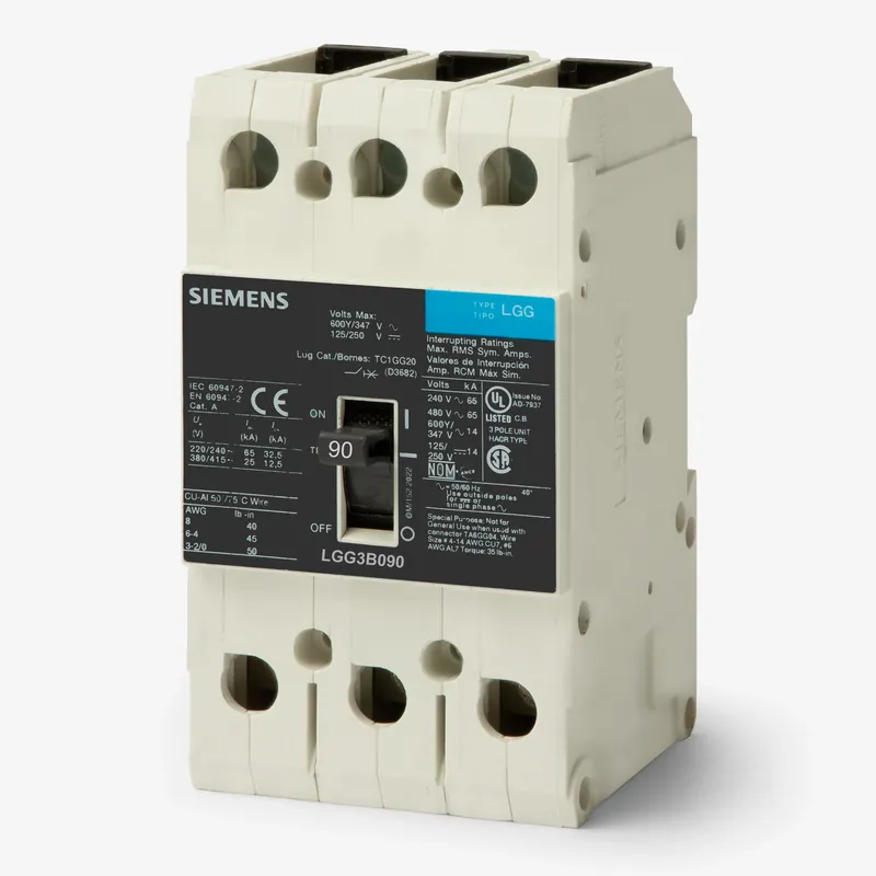 Express Delivery Siemens LGG3B090L - 90A 3 Pole Molded Case Circuit Breaker