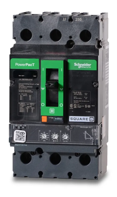 Certified Square D JJL36250U31X 3 Pole Circuit Breaker