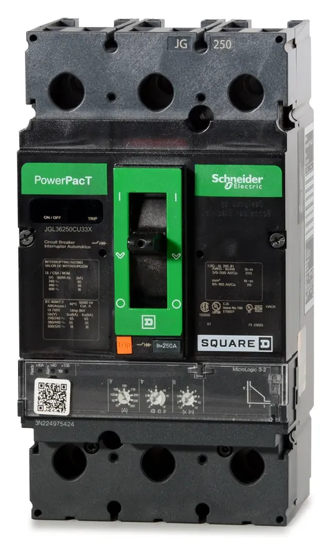 Must Have Square D JGL36250CU33X - 250A 3 Pole Molded Case Circuit Breaker