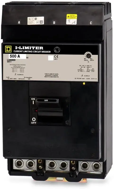 Square D LI36500 - 500A 3 Pole Molded Case Circuit Breaker Fan Favorite