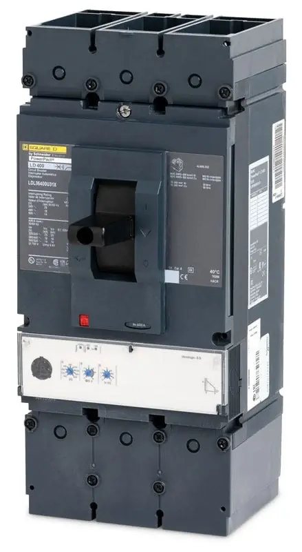 Square D LGL36400U44X - 400A 3 Pole Molded Case Circuit Breaker Super Sale