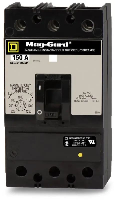 Hassle-Free Returns Square D KAL3615026M - 150A 3 Pole Motor Circuit Protector