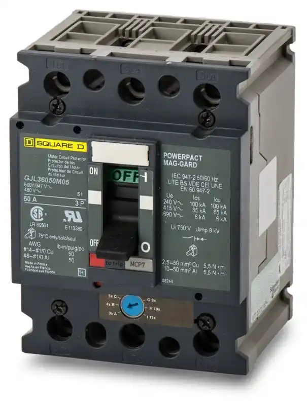 Markdown Square D GJL36050M05 - 50A 3 Pole Motor Circuit Protector