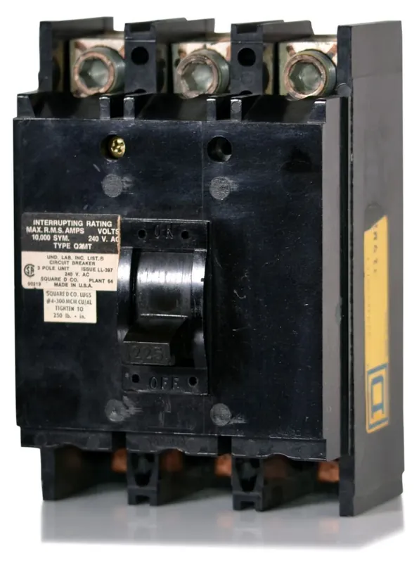 Square D Q2M3225MT - 225A 3 Pole Molded Case Circuit Breaker Exclusive Offer
