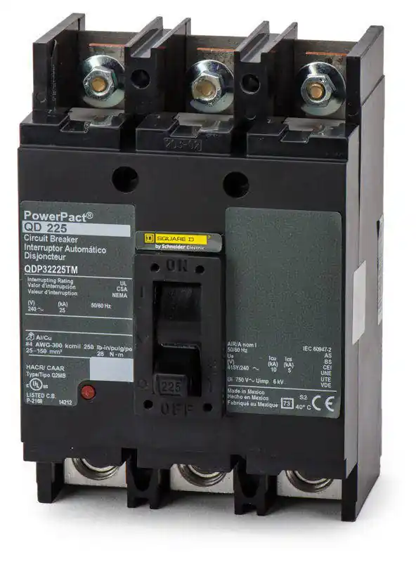 Professional Grade Square D QDP32225TM - 225A 3 Pole Molded Case Circuit Breaker