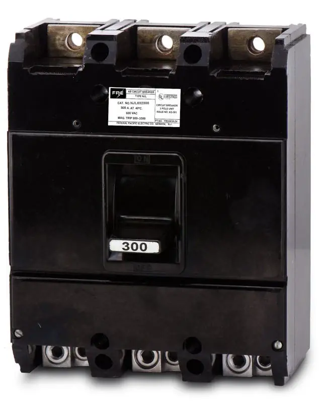 Federal Pacific NJL632300 - 300A 3 Pole Molded Case Circuit Breaker Save Now