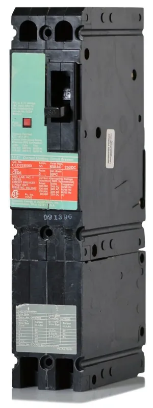 Instant Buy Siemens CED62B060 - 60A 2 Pole Molded Case Circuit Breaker