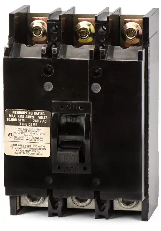 Square D Q2M3100MB - 100A 3 Pole Molded Case Circuit Breaker Affordable