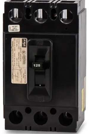 Top Rated Federal Pacific NEJ233125 - 125A 3 Pole Molded Case Circuit Breaker