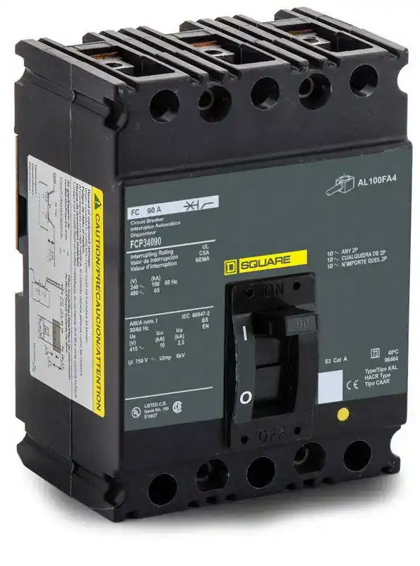 Square D FCP34090 - 90A 3 Pole Molded Case Circuit Breaker Don't Miss Out