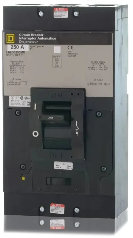 Save Now Square D LAL36250MB - 250A 3 Pole Molded Case Circuit Breaker