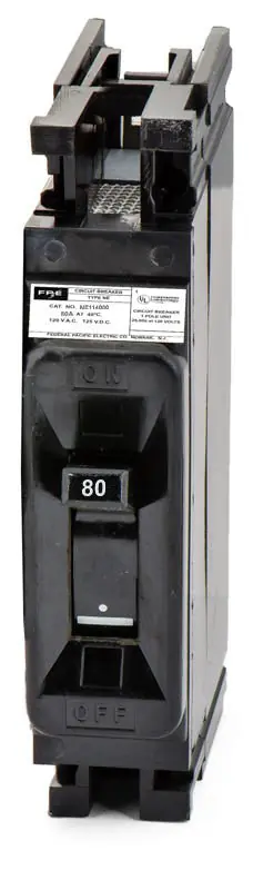 Reduced Price Federal Pacific NE114080 - 80A 1 Pole Molded Case Circuit Breaker