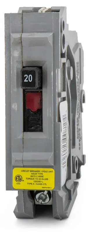 Wadsworth A20NI - 20A 1 Pole Miniature Circuit Breaker Limited Time