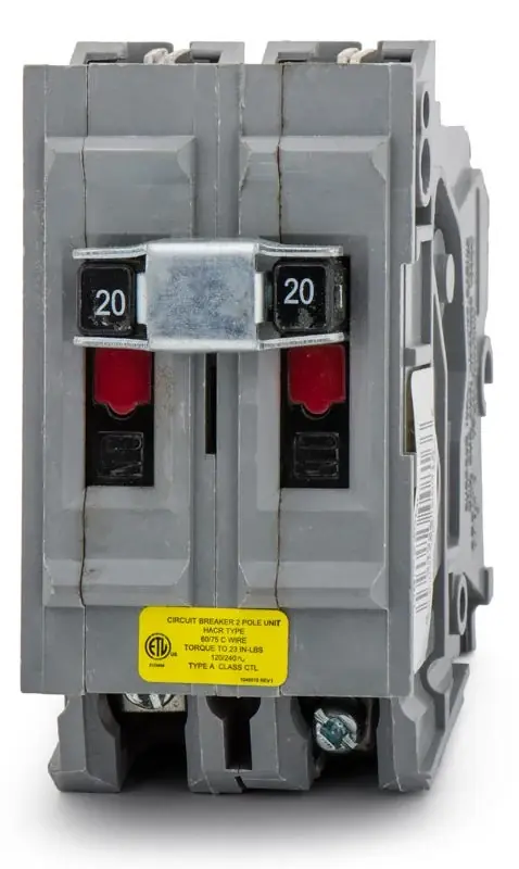 Place Order Wadsworth A220NI - 20A 2 Pole Miniature Circuit Breaker