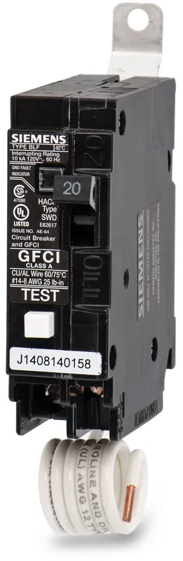 Siemens BF120 - 20A GFCI Molded Case Circuit Breaker Fan Favorite