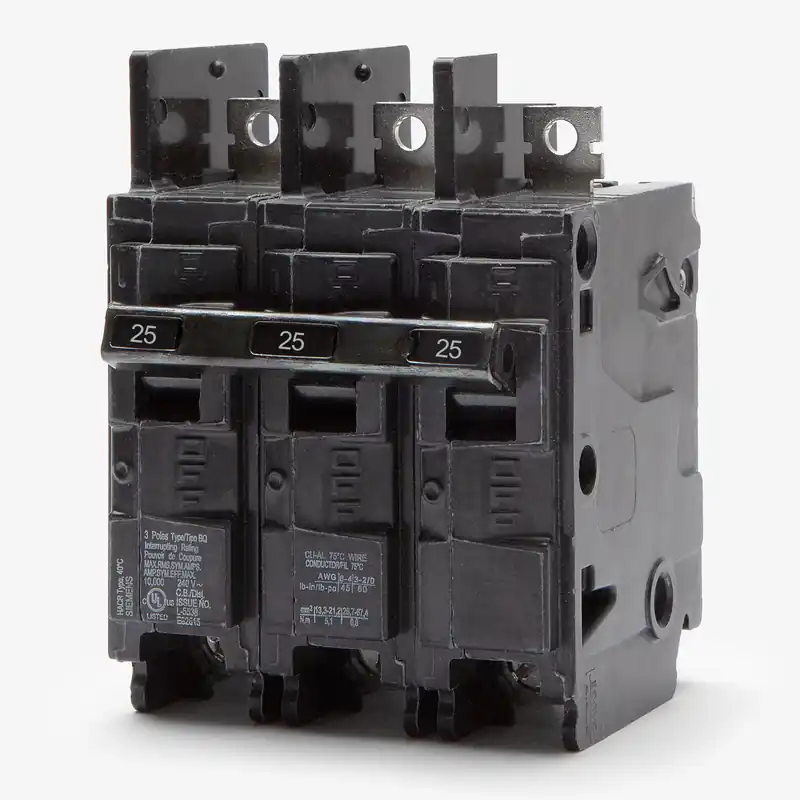 New Release Siemens BQ3B025 - 25A 3 Pole Molded Case Circuit Breaker
