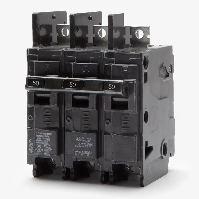 Siemens BQ3B050 - 50A 3 Pole Molded Case Circuit Breaker Certified