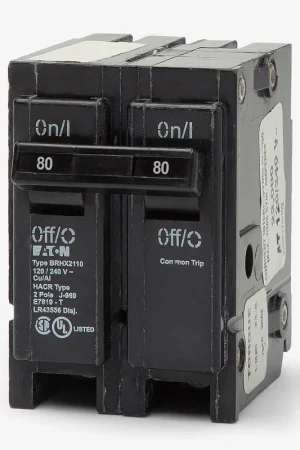 Affordable Eaton / Cutler-Hammer BR280 - 80A 2 Pole Miniature Circuit Breaker