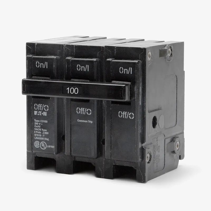 Certified Eaton / Cutler-Hammer BR3100 - 100A 3 Pole Miniature Circuit Breaker