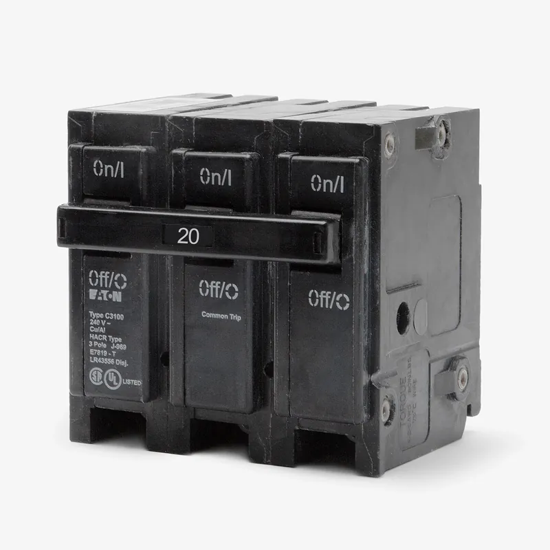 Free Returns Eaton / Cutler-Hammer BR320 - 20A 3 Pole Miniature Circuit Breaker