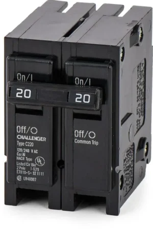 Eaton / Challenger C220 - 20A 2 Pole Miniature Circuit Breaker Super Sale