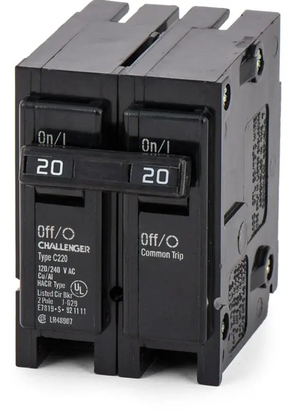 Eaton / Challenger C220 - 20A 2 Pole Miniature Circuit Breaker Super Sale