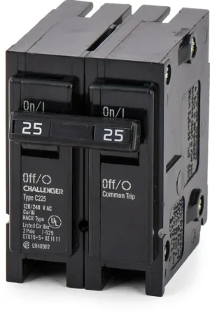Eaton / Challenger C225 - 25A 2 Pole Miniature Circuit Breaker New Arrival