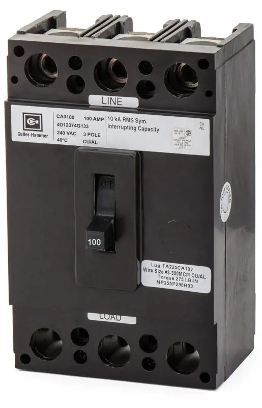 Eaton / Cutler-Hammer CA3100 - 100A 3 Pole Molded Case Circuit Breaker Instant Buy