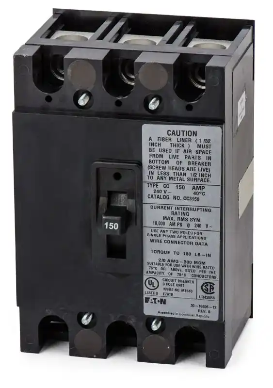 Direct From Factory Eaton / Cutler-Hammer CC3150 - 150A 3 Pole Molded Case Circuit Breaker